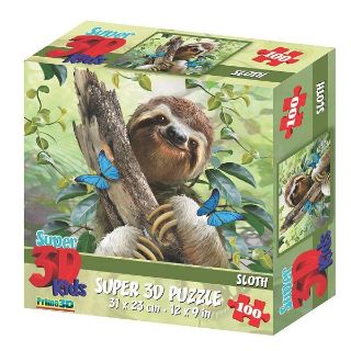 Obrázek z Puzzle 3D lenochod 100 dílků(8) 